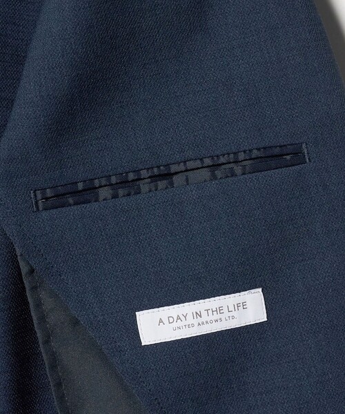A DAY IN THE LIFE UNITED ARROWS(アデイインザライフユナイテッドアローズ)の「ドライ スラブドビー 2ボタン ジャケット-吸水速乾-<A DAY IN THE LIFE>(テーラードジャケット・メンズ・ダークグレー/ベージュ/ネイビー・S/L/M/XL)」の11枚目の写真