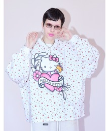 【Little sunny bite】hello kitty x little sunny bite star print long tee