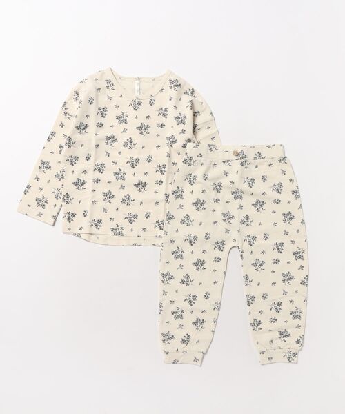 Rylee + Cru(ライリーアンドクルー)の「【Bs】【it】【Rylee+Cru】25AW / Tee + Pant Set(Tシャツ/カットソー・キッズ・ナチュラル/アイボリー・2-3Y/6-12M)」の1枚目の写真