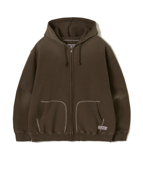 LORES(ロアス)の「Aged Zip Hoodie - Brown(パーカー・レディース・その他・SMALL/MEDIUM/LARGE)」の5枚目の写真