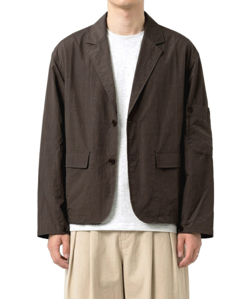 UNDEROFF(アンダーオフ)の「クロップレジャーユーティルジャケットブラック(ナイロンジャケット・メンズ・ブラック・MEDIUM/LARGE/X-LARGE)」の3枚目の写真