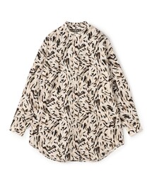 HAVERSACK | HAVERSACK ATTIRE コットン総柄 スタンドカラーロングスリーブシャツ(シャツ/ブラウス)