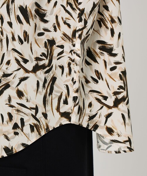 HAVERSACK(ハバーザック)の「HAVERSACK ATTIRE コットン総柄 スタンドカラーロングスリーブシャツ(シャツ/ブラウス・メンズ・ベージュ系その他・L/M)」の9枚目の写真