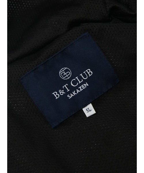B&T CLUB(ビーティークラブ)の「ナイロン ジャケット メンズ 大きいサイズ チェック柄 ダブルジップ ナイロン ブルゾン B&T CLUB (ビーアンドティークラブ)(ナイロンジャケット・メンズ・グレー/ブラック・3L/4L/5L)」の4枚目の写真