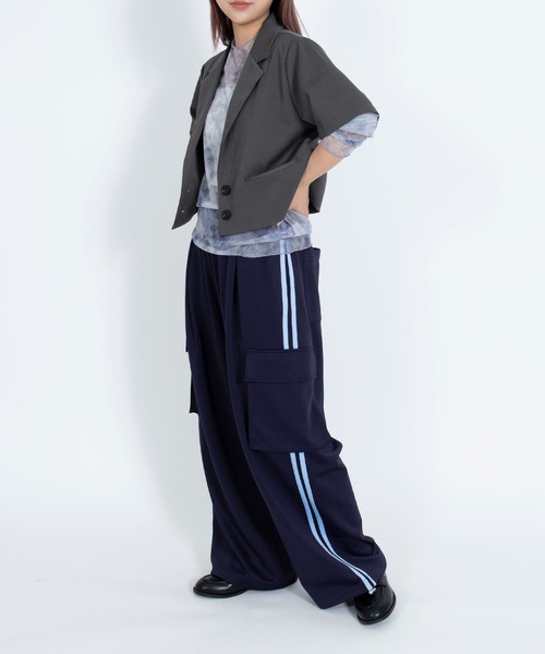 PUNYUS(プニュズ)の「ジャージカーゴパンツ(カーゴパンツ・レディース・ブラック/ネイビー・1/2/3/4/5)」の22枚目の写真