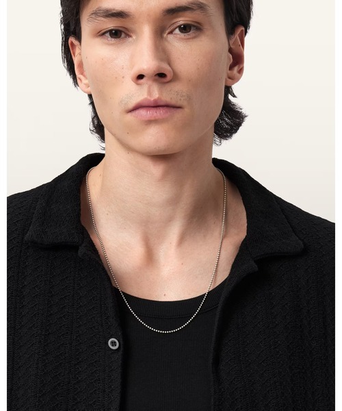 ALLSAINTS(オールセインツ)の「JAY BALL CHAIN SMALL NECKLACE | JAY ボール チェーン スモール ネックレス(ネックレス・メンズ・シルバー・ONE SIZE)」の2枚目の写真