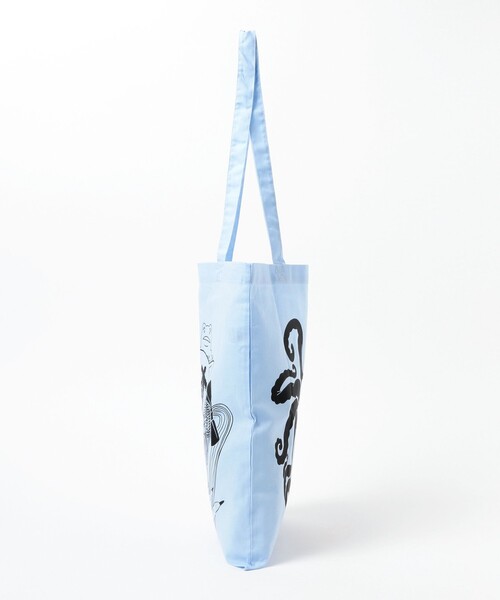 TOKYO CULTUART by BEAMS(トウキョウカルチャートバイビームス)の「牛木匡憲 / VISITORS Tote Bag(トートバッグ・メンズ・ブルー系その他/ライトグレー・ONE SIZE)」の5枚目の写真