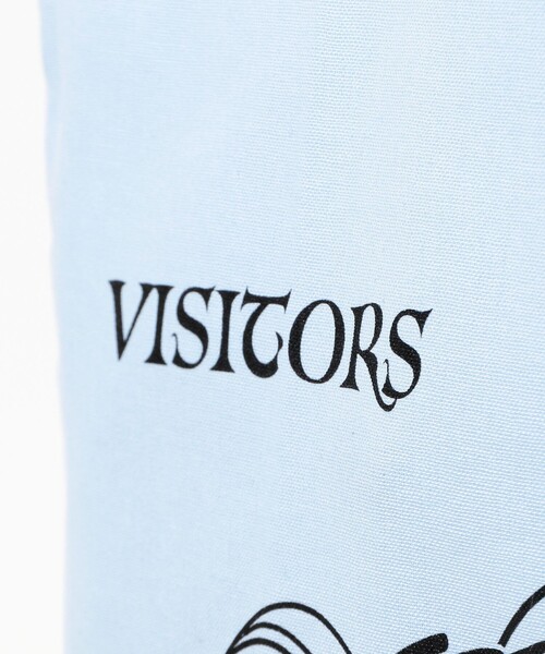 TOKYO CULTUART by BEAMS(トウキョウカルチャートバイビームス)の「牛木匡憲 / VISITORS Tote Bag(トートバッグ・メンズ・ブルー系その他/ライトグレー・ONE SIZE)」の8枚目の写真