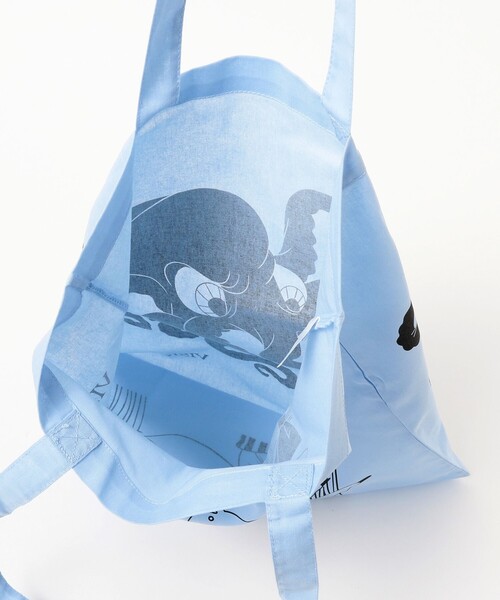 TOKYO CULTUART by BEAMS(トウキョウカルチャートバイビームス)の「牛木匡憲 / VISITORS Tote Bag(トートバッグ・メンズ・ブルー系その他/ライトグレー・ONE SIZE)」の9枚目の写真