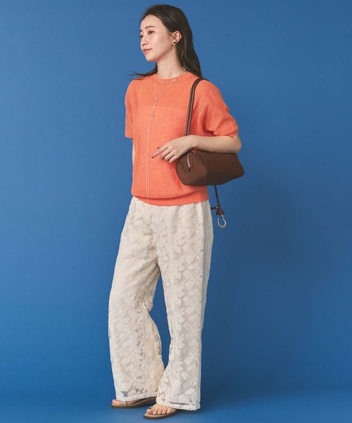 Gready Brilliant（グレディブリリアン）の「クロスステッチ刺繍ワイドパンツ（その他パンツ・レディース・オフホワイト/ブラック・FREE）」の14枚目の写真