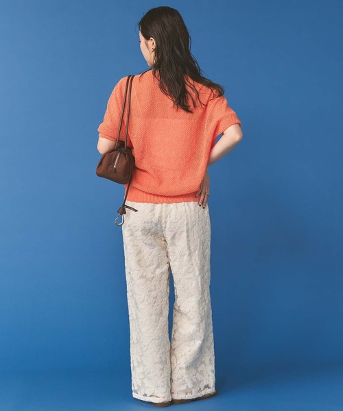 Gready Brilliant（グレディブリリアン）の「クロスステッチ刺繍ワイドパンツ（その他パンツ・レディース・オフホワイト/ブラック・FREE）」の15枚目の写真