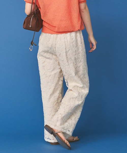 Gready Brilliant（グレディブリリアン）の「クロスステッチ刺繍ワイドパンツ（その他パンツ・レディース・オフホワイト/ブラック・FREE）」の19枚目の写真