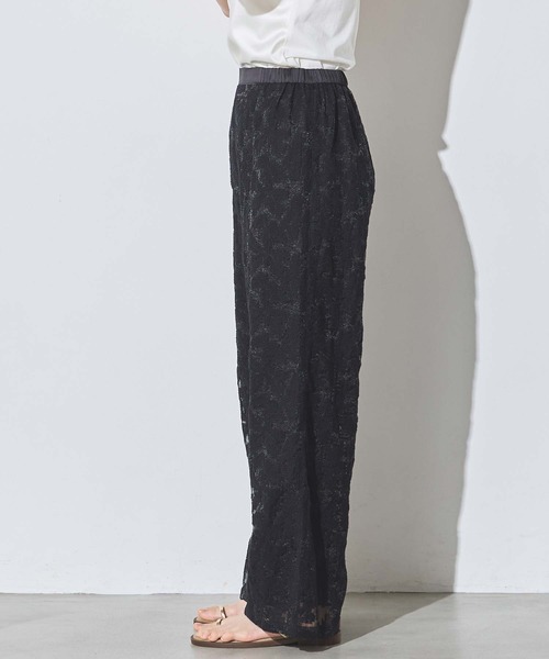 Gready Brilliant（グレディブリリアン）の「クロスステッチ刺繍ワイドパンツ（その他パンツ・レディース・オフホワイト/ブラック・FREE）」の9枚目の写真