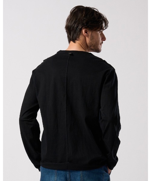 wjk（ダヴルジェイケイ）の「cut-off crew-neck L/S（Tシャツ/カットソー・メンズ・ブラック/ホワイト・X-LARGE/LARGE/MEDIUM/SMALL）」の18枚目の写真