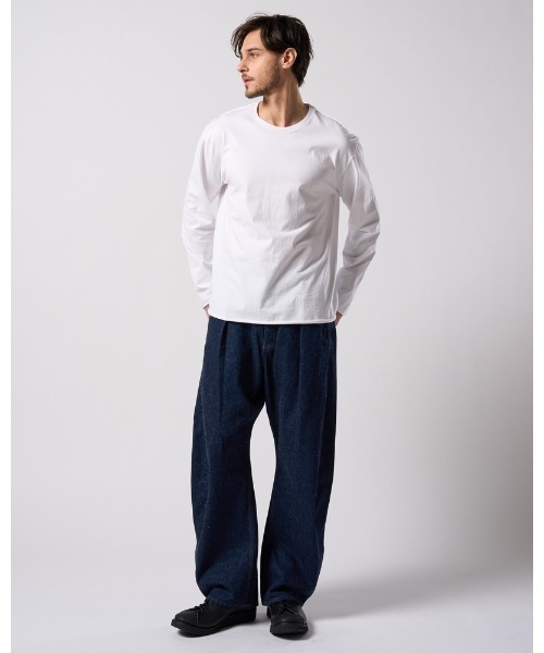 wjk（ダヴルジェイケイ）の「cut-off crew-neck L/S（Tシャツ/カットソー・メンズ・ブラック/ホワイト・X-LARGE/LARGE/MEDIUM/SMALL）」の19枚目の写真