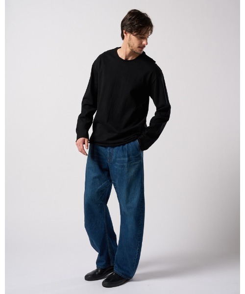 wjk（ダヴルジェイケイ）の「cut-off crew-neck L/S（Tシャツ/カットソー・メンズ・ブラック/ホワイト・X-LARGE/LARGE/MEDIUM/SMALL）」の3枚目の写真