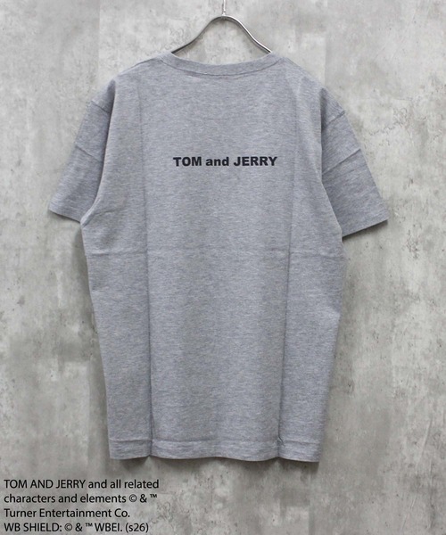 Tom＆Jerry（トムアンドジェリー）の「【TOM&JERRY/トム＆ジェリー】プリント ちょいBIG Tシャツ（T26-100)（Tシャツ/カットソー・メンズ・ホワイト系その他/ネイビー/チャコール/ダークグリーン/オフホワイト/杢グレー/グレー系その他/ブラック・L/M/XL）」の11枚目の写真