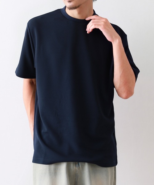 FUNALIVE（ファンアライブ）の「INSERT　ワッフルクルーネック 半袖（Tシャツ/カットソー・メンズ・ホワイト/ネイビー/グレー・M/LL/L）」の17枚目の写真