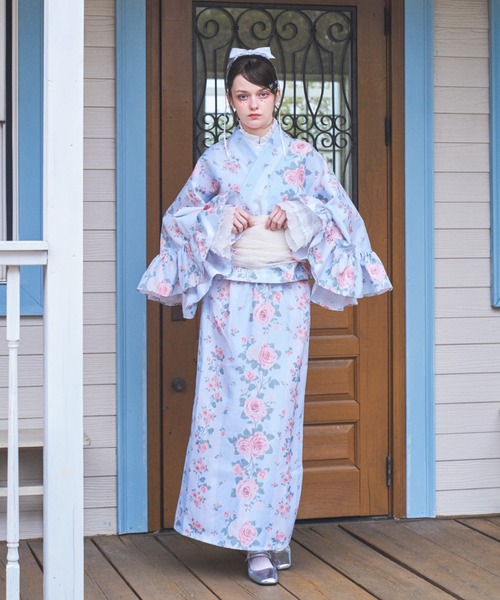 Lovilyn(ラヴィリン)の「【再販】セパレート浴衣(3点セット)(浴衣・レディース・ブルー/レッド/ホワイト・FREE)」の8枚目の写真