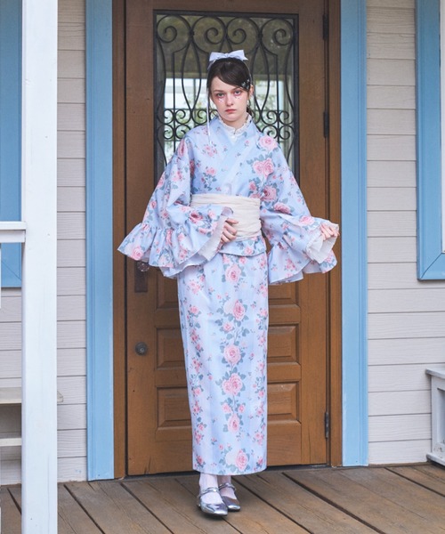Lovilyn(ラヴィリン)の「【再販】セパレート浴衣(3点セット)(浴衣・レディース・ブルー/レッド/ホワイト・FREE)」の10枚目の写真