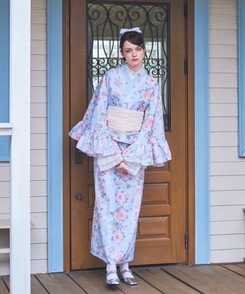 Lovilyn(ラヴィリン)の「【再販】セパレート浴衣(3点セット)(浴衣・レディース・ブルー/レッド/ホワイト・FREE)」の11枚目の写真