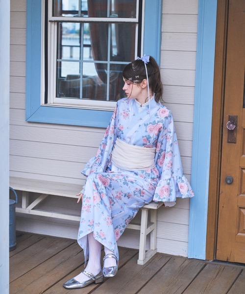 Lovilyn(ラヴィリン)の「【再販】セパレート浴衣(3点セット)(浴衣・レディース・ブルー/レッド/ホワイト・FREE)」の17枚目の写真