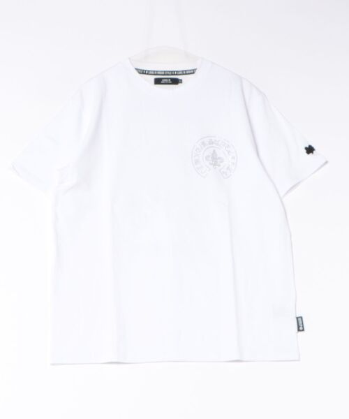 BAYBLO(ベイブロ)の「(RM)【LUXE/R】ベア天竺 ラインストーン ストレッチ クルーネックTシャツ(Tシャツ/カットソー・メンズ・ライトピンク/ブラック/ホワイト・X-LARGE/LARGE)」の1枚目の写真