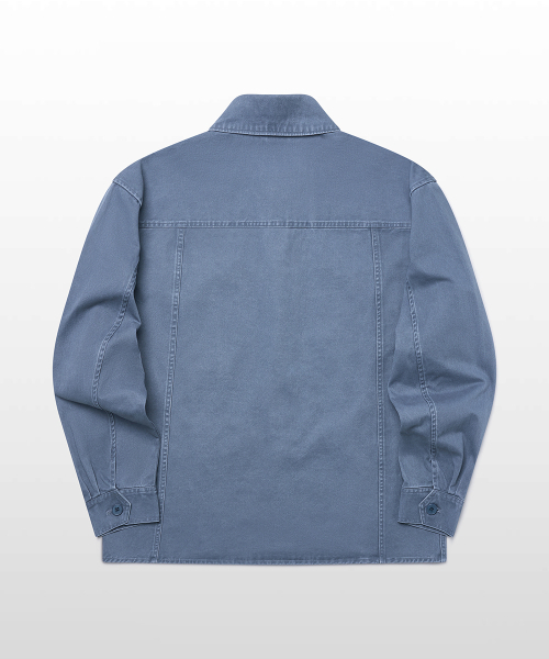 WEST GRAND BOULEVARD(ウエストグランドブルバード)の「クーパーウォッシュドコットンチョアジャケット WASHED BLUE(ミリタリージャケット・メンズ・その他・MEDIUM/LARGE/X-LARGE)」の6枚目の写真