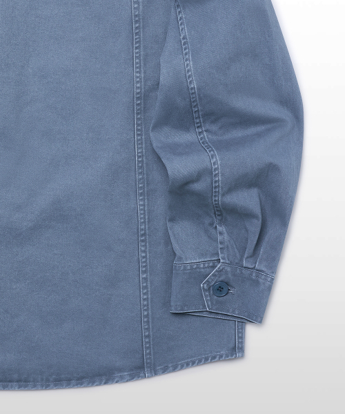 WEST GRAND BOULEVARD(ウエストグランドブルバード)の「クーパーウォッシュドコットンチョアジャケット WASHED BLUE(ミリタリージャケット・メンズ・その他・MEDIUM/LARGE/X-LARGE)」の2枚目の写真