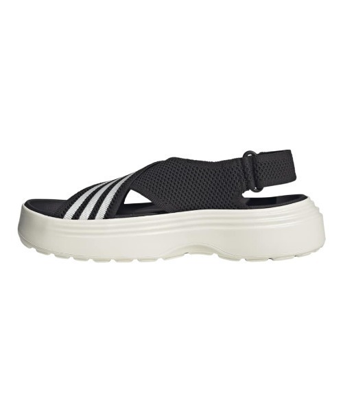 adidas(アディダス)の「アディダス adidas ライフスタイル サンダル(サンダル・レディース・ブラック・23.5cm/24.5cm/25.5cm/26.5cm)」の2枚目の写真
