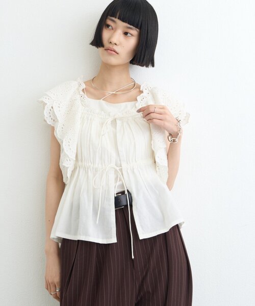 CIAOPANIC TYPY(チャオパニックティピー)の「【india】2WAYショルダーレースビスチェブラウス(シャツ/ブラウス・レディース・ブラック/レッド/ホワイト・ONE SIZE)」の9枚目の写真