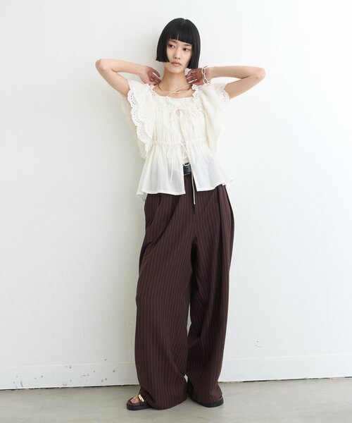 CIAOPANIC TYPY(チャオパニックティピー)の「【india】2WAYショルダーレースビスチェブラウス(シャツ/ブラウス・レディース・ブラック/レッド/ホワイト・ONE SIZE)」の11枚目の写真