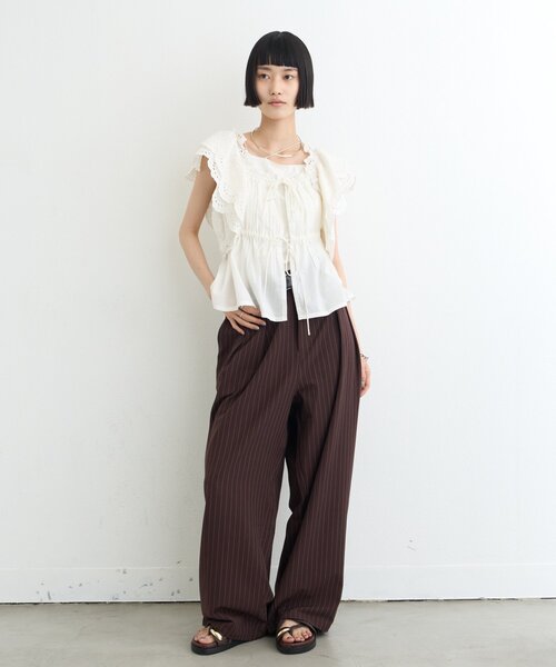CIAOPANIC TYPY(チャオパニックティピー)の「【india】2WAYショルダーレースビスチェブラウス(シャツ/ブラウス・レディース・ブラック/レッド/ホワイト・ONE SIZE)」の12枚目の写真