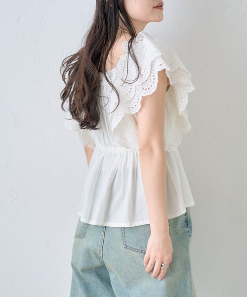 CIAOPANIC TYPY(チャオパニックティピー)の「【india】2WAYショルダーレースビスチェブラウス(シャツ/ブラウス・レディース・ブラック/レッド/ホワイト・ONE SIZE)」の19枚目の写真