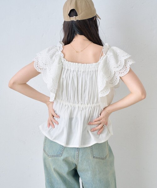 CIAOPANIC TYPY(チャオパニックティピー)の「【india】2WAYショルダーレースビスチェブラウス(シャツ/ブラウス・レディース・ブラック/レッド/ホワイト・ONE SIZE)」の21枚目の写真