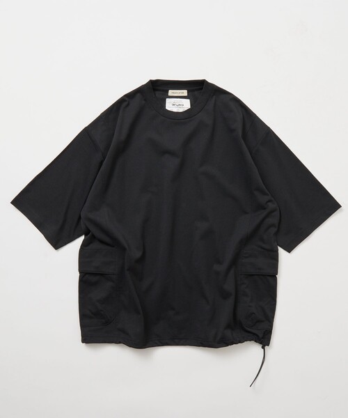 FREAK'S STORE(フリークスストア)の「限定展開 Drymix(R)/ドライミックス リラックスフィット サイドポケット Tシャツ/速乾/UVカット(Tシャツ/カットソー・メンズ・ネイビー/ホワイト/チャコールグレー/ブラック・SMALL/MEDIUM/LARGE)」の13枚目の写真
