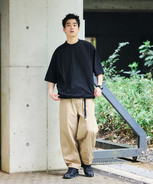 FREAK'S STORE(フリークスストア)の「限定展開 Drymix(R)/ドライミックス リラックスフィット サイドポケット Tシャツ/速乾/UVカット(Tシャツ/カットソー・メンズ・ネイビー/ホワイト/チャコールグレー/ブラック・SMALL/MEDIUM/LARGE)」の16枚目の写真