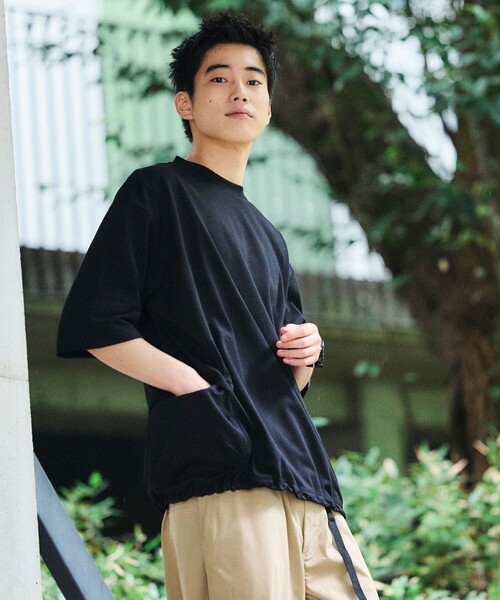 FREAK'S STORE(フリークスストア)の「限定展開 Drymix(R)/ドライミックス リラックスフィット サイドポケット Tシャツ/速乾/UVカット(Tシャツ/カットソー・メンズ・ネイビー/ホワイト/チャコールグレー/ブラック・SMALL/MEDIUM/LARGE)」の21枚目の写真