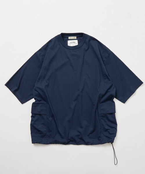 FREAK'S STORE(フリークスストア)の「限定展開 Drymix(R)/ドライミックス リラックスフィット サイドポケット Tシャツ/速乾/UVカット(Tシャツ/カットソー・メンズ・ネイビー/ホワイト/チャコールグレー/ブラック・SMALL/MEDIUM/LARGE)」の4枚目の写真