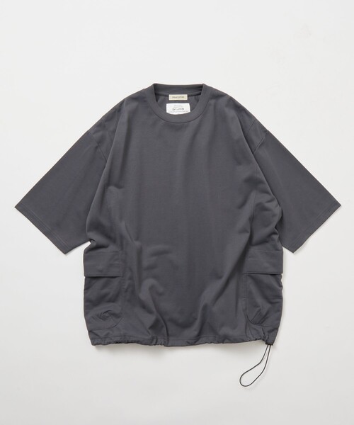 FREAK'S STORE(フリークスストア)の「限定展開 Drymix(R)/ドライミックス リラックスフィット サイドポケット Tシャツ/速乾/UVカット(Tシャツ/カットソー・メンズ・ネイビー/ホワイト/チャコールグレー/ブラック・SMALL/MEDIUM/LARGE)」の1枚目の写真