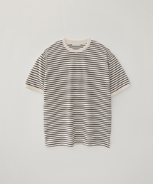 BLANKROOM（ブランクルーム）の「ピケストライプハーフスリーブ_IVORY（Tシャツ/カットソー）」