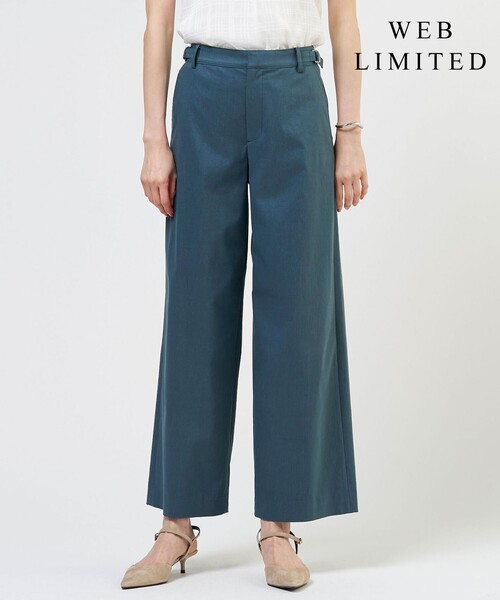 J.PRESS Ladies(J.プレス レディス)の「【人気素材】セルロースリネンストレッチ セミワイド パンツ(その他パンツ・レディース・アイボリー系/ベージュ系/ブラック系/カーキ系/グリーン系・S/XS)」の5枚目の写真