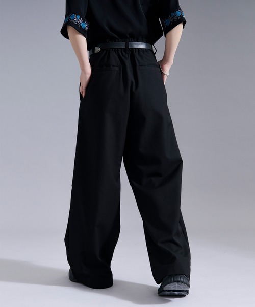 Ellno Loset(エルノロゼット)の「レイヤードデザインスラックス(スラックス・メンズ・ブルーグリーン/ブラック・LARGE/MEDIUM/SMALL/X-SMALL)」の14枚目の写真