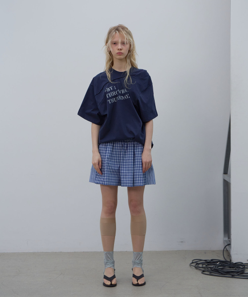 LCDC TM(エルシーディーシーティーエム)の「CHECK PLEATED SHORTS (BLUE)(その他パンツ・レディース・その他・OS)」の9枚目の写真