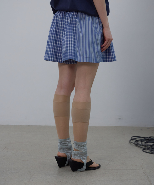 LCDC TM(エルシーディーシーティーエム)の「CHECK PLEATED SHORTS (BLUE)(その他パンツ・レディース・その他・OS)」の5枚目の写真