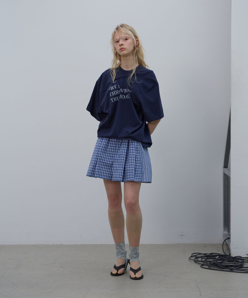 LCDC TM(エルシーディーシーティーエム)の「CHECK PLEATED SHORTS (BLUE)(その他パンツ・レディース・その他・OS)」の3枚目の写真