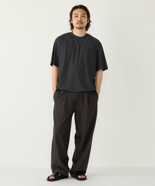 SHIPS Colors(シップス カラーズ)の「【WEB限定】SHIPS Colors:〈洗濯機可能〉2WAY ストレッチ イージー ワイド パンツ(その他パンツ・メンズ・ダークグレー/ベージュ/ネイビー・MEDIUM/LARGE/X-LARGE)」の9枚目の写真