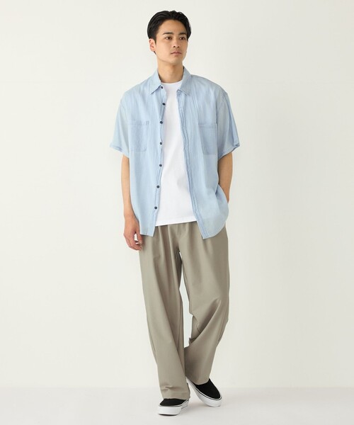 SHIPS Colors(シップス カラーズ)の「【WEB限定】SHIPS Colors:〈洗濯機可能〉2WAY ストレッチ イージー ワイド パンツ(その他パンツ・メンズ・ダークグレー/ベージュ/ネイビー・MEDIUM/LARGE/X-LARGE)」の12枚目の写真