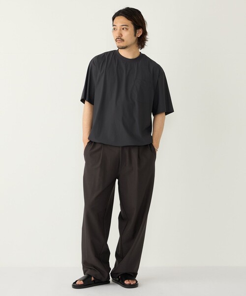 SHIPS Colors(シップス カラーズ)の「【WEB限定】SHIPS Colors:〈洗濯機可能〉2WAY ストレッチ イージー ワイド パンツ(その他パンツ・メンズ・ダークグレー/ベージュ/ネイビー・MEDIUM/LARGE/X-LARGE)」の16枚目の写真
