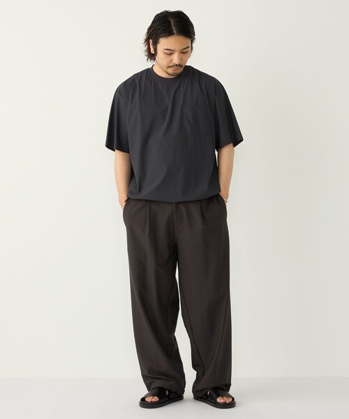 SHIPS Colors(シップス カラーズ)の「【WEB限定】SHIPS Colors:〈洗濯機可能〉2WAY ストレッチ イージー ワイド パンツ(その他パンツ・メンズ・ダークグレー/ベージュ/ネイビー・MEDIUM/LARGE/X-LARGE)」の17枚目の写真